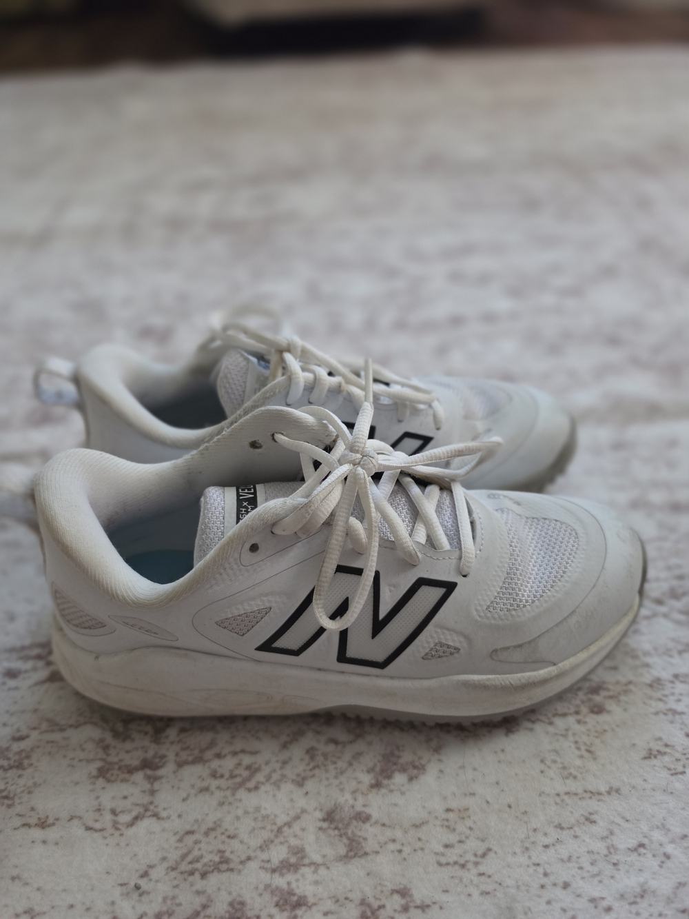 New Balance Fresh Foam Velo V4 Turf Softball Shoe - Black And White